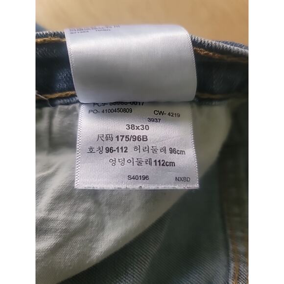 Signature by Levi Strauss Men's Size 38 x 30 Relaxed Jeans - Blue Stretch - Picture 11 of 12